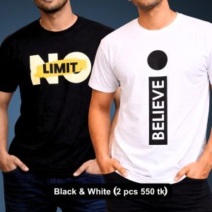 Cotton t-shirt - P3 (2pcs combo)