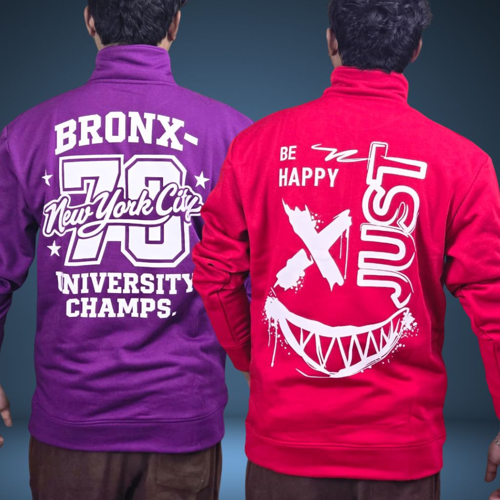 Sweat shirt M2 - Red & Purple